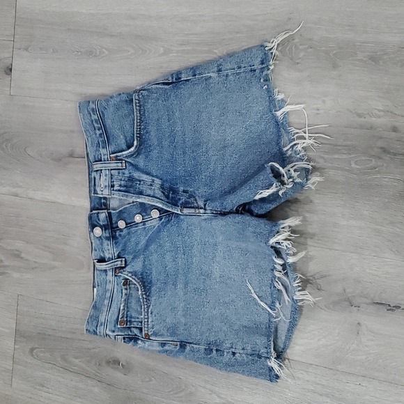 Agolde Parker Long  Jean Shorts Size 25 - Picture 5 of 8